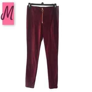 🔥Ci Sono faux suede burgundy pants🔥